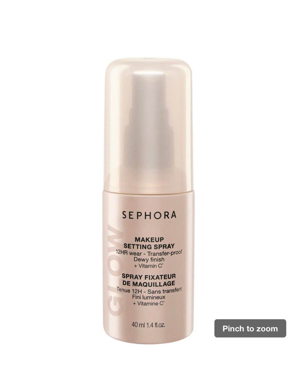 Sephora Mini Glow 12HR Wear Transferproof Makeup Setting Spray with Vitamin C