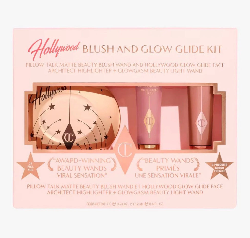 Charlotte Tilbury Hollywood Blush and Glow Kit “full size”
