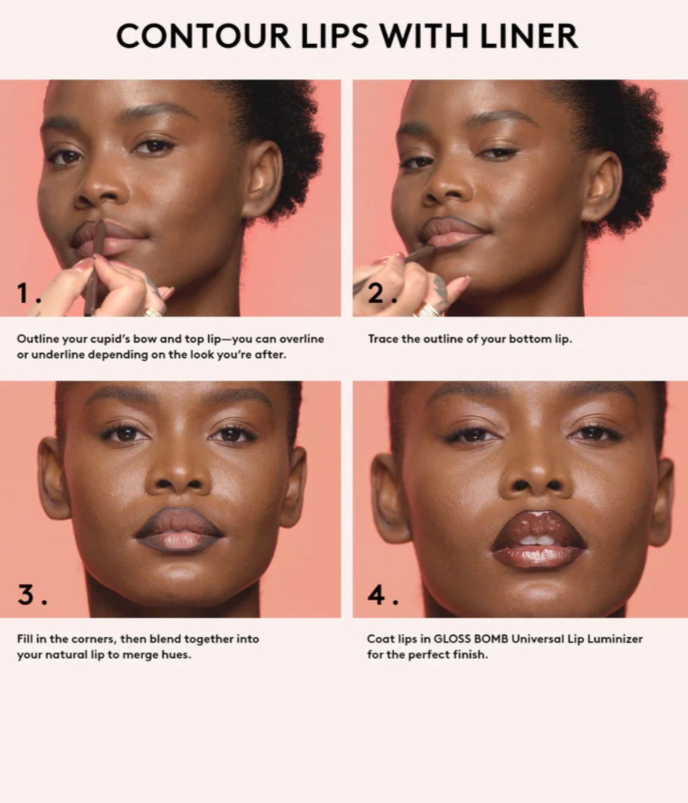 Fenty Beauty TRACE'D OUT LONGWEAR WATERPROOF PENCIL LIP LINER shade THUGZ BLUSH TOO “ without box “