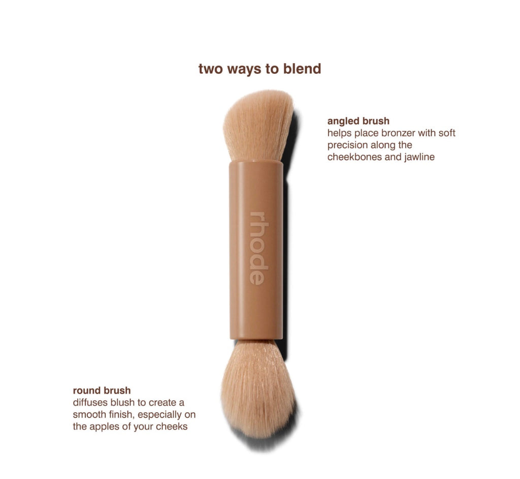 Rhode Pocket Brush Double-Ended Makeup Brush