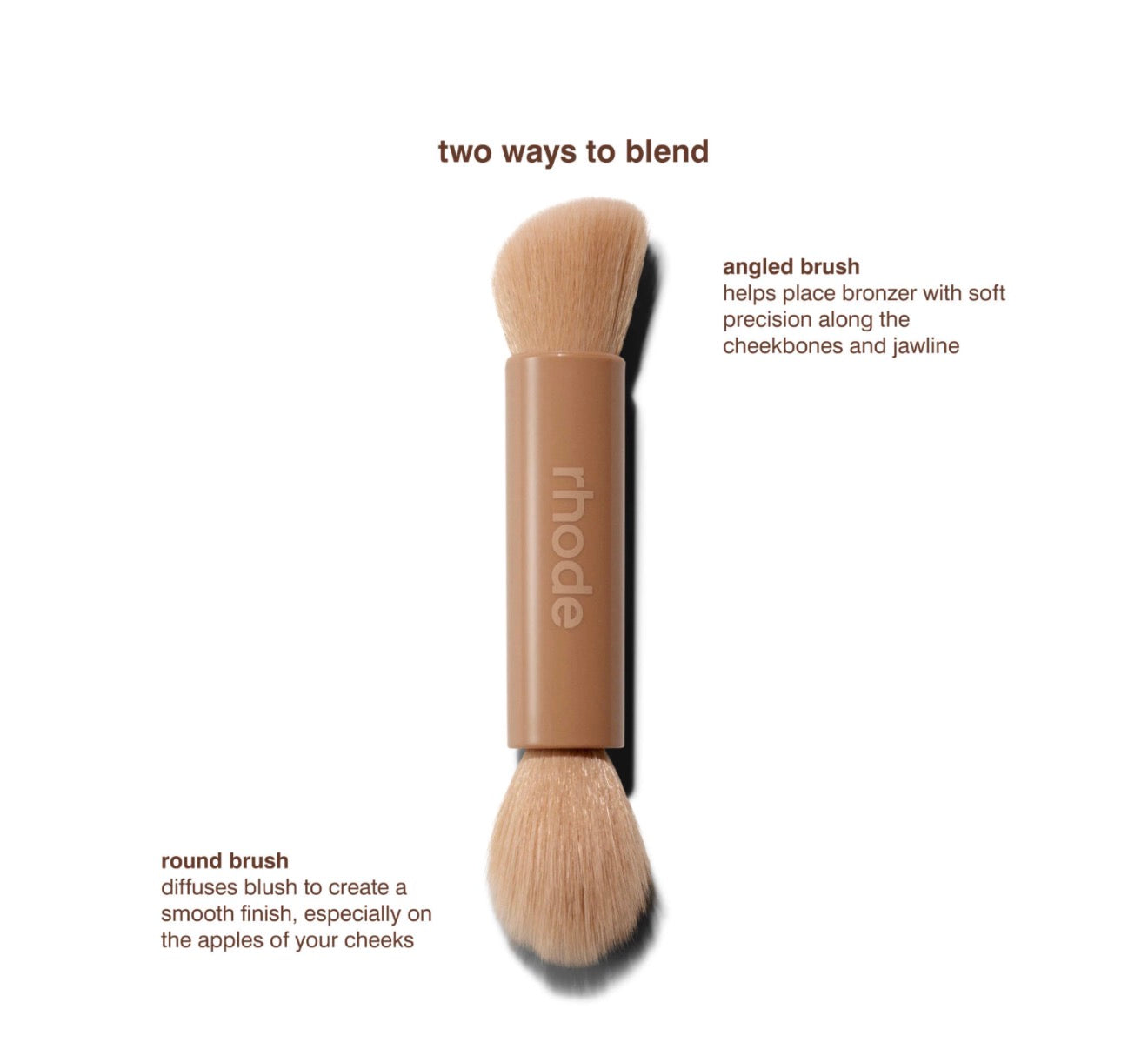 Rhode Pocket Brush Double-Ended Makeup Brush