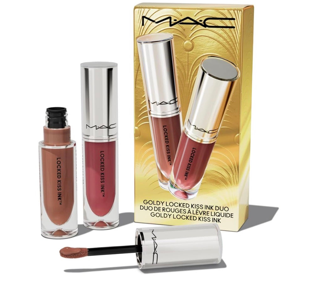 MAC Goldy Locked Kiss Ink Duo, 2 Piece Set