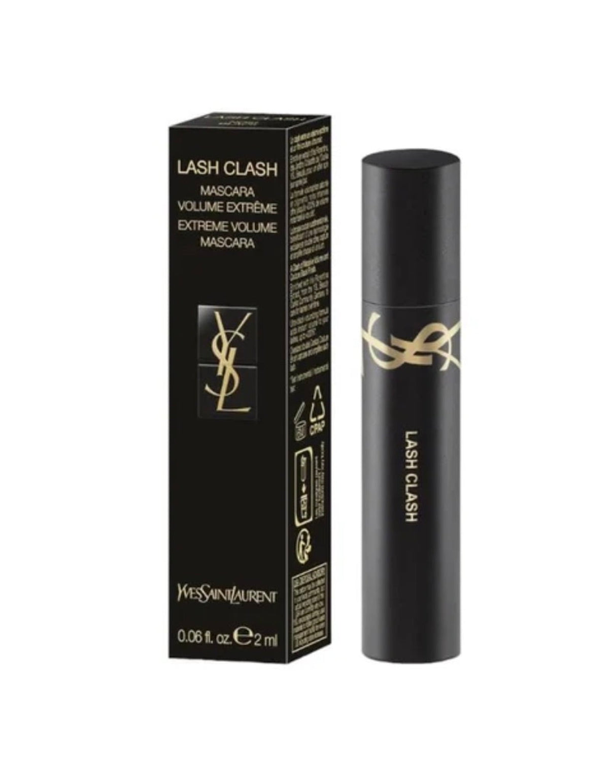 Yves Saint Laurent YSL Lash Clash Mascara Volume Extreme - MINI TRAVEL SIZE - SMALL 2 ML 0.06 FL OZ “ brown “