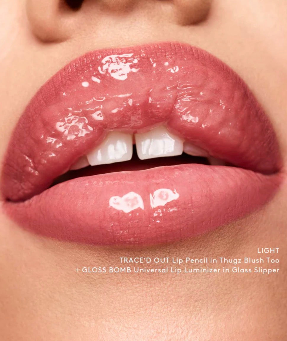 Fenty Beauty TRACE'D OUT LONGWEAR WATERPROOF PENCIL LIP LINER shade THUGZ BLUSH TOO “ without box “