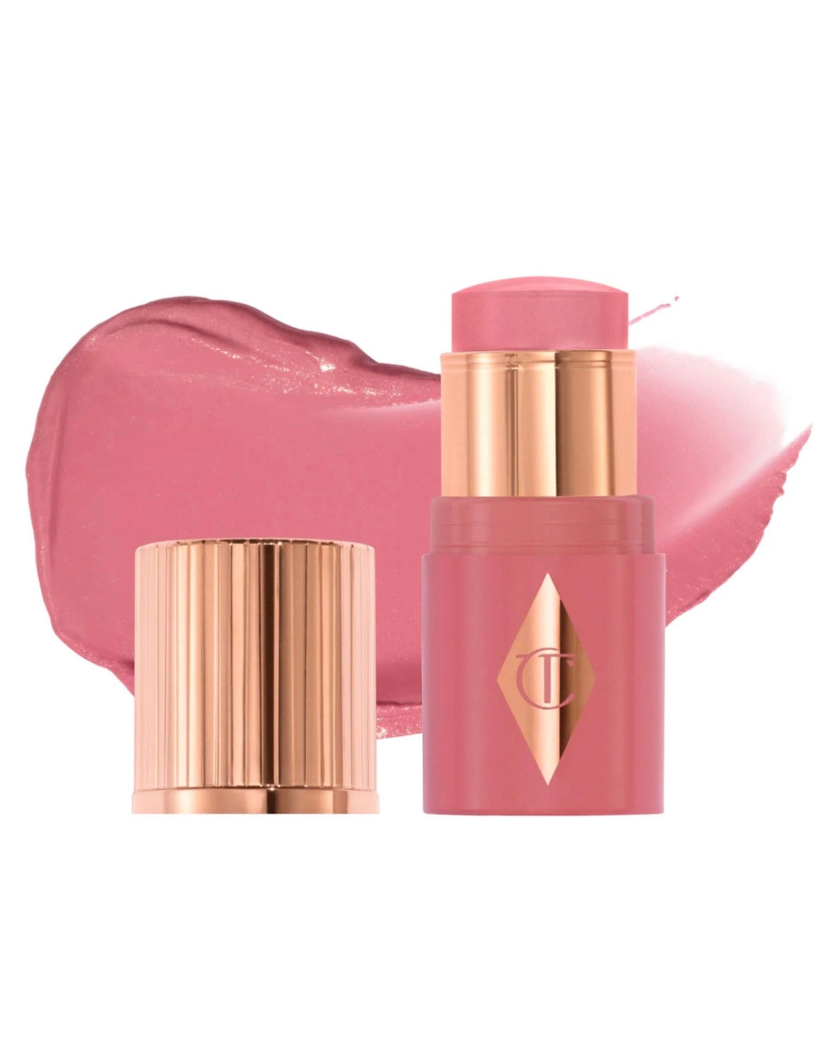 Charlotte Tilbury Mini Unreal Lip + Cheek Glow Blush Stick with Hyaluronic Acid “ WITHOUT BOX”