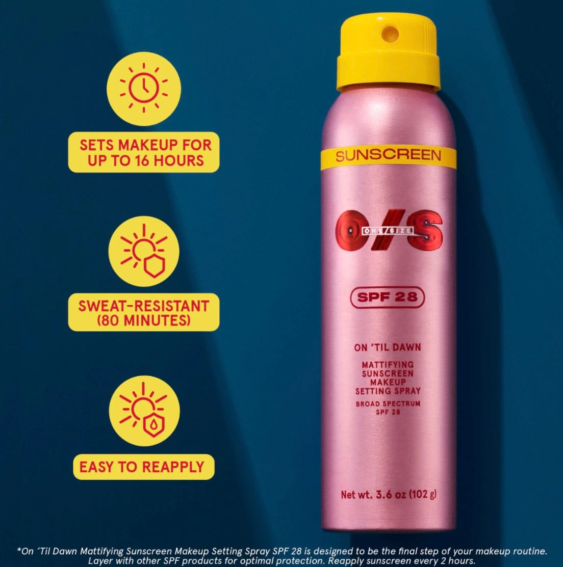 One Size  On 'Til Dawn Makeup Setting Spray with SPF 28