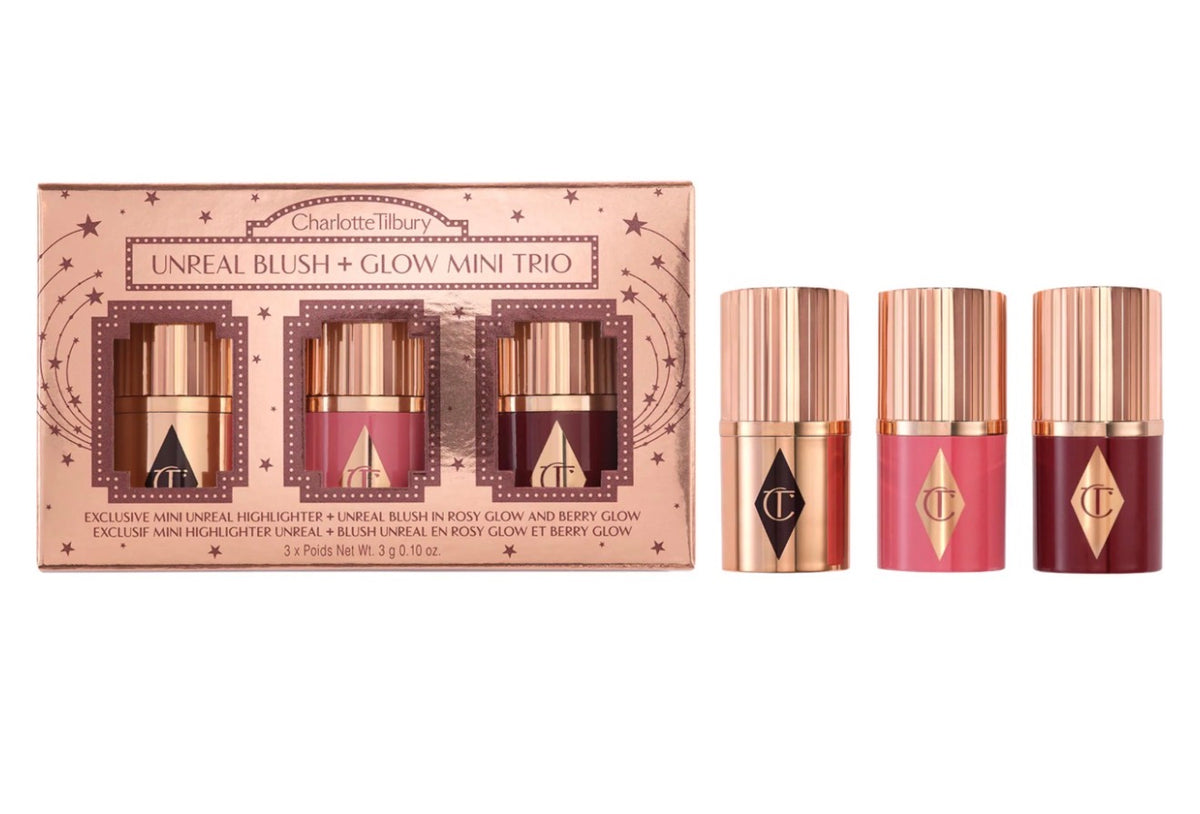 Charlotte Tilbury Mini Unreal Blush + Glow Trio