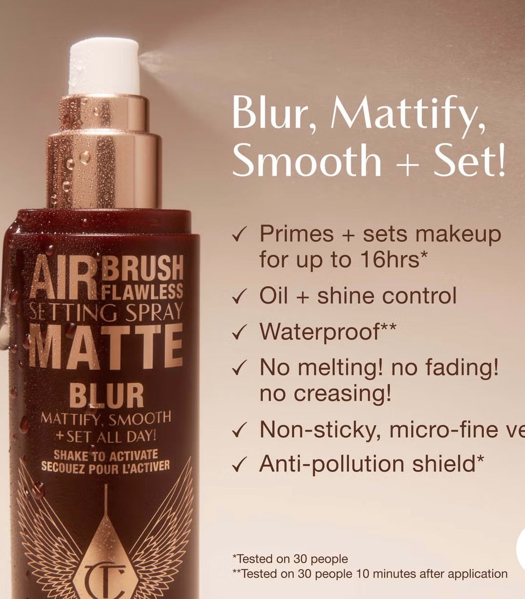 Charlotte Tilbury Airbrush Flawless Setting Spray - Matte 34ml