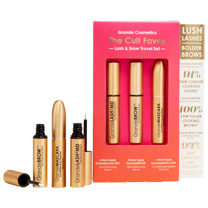 Grande cosmetics Grande cosmetics The Cult Faves Lash & Brow Travel Set
