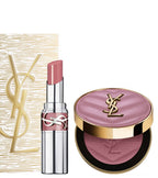 YVES SAINT LAURENT MAKE ME BLUSH POWDER 44 & LOVESHINE LIPSTICK 44 GIFT SET