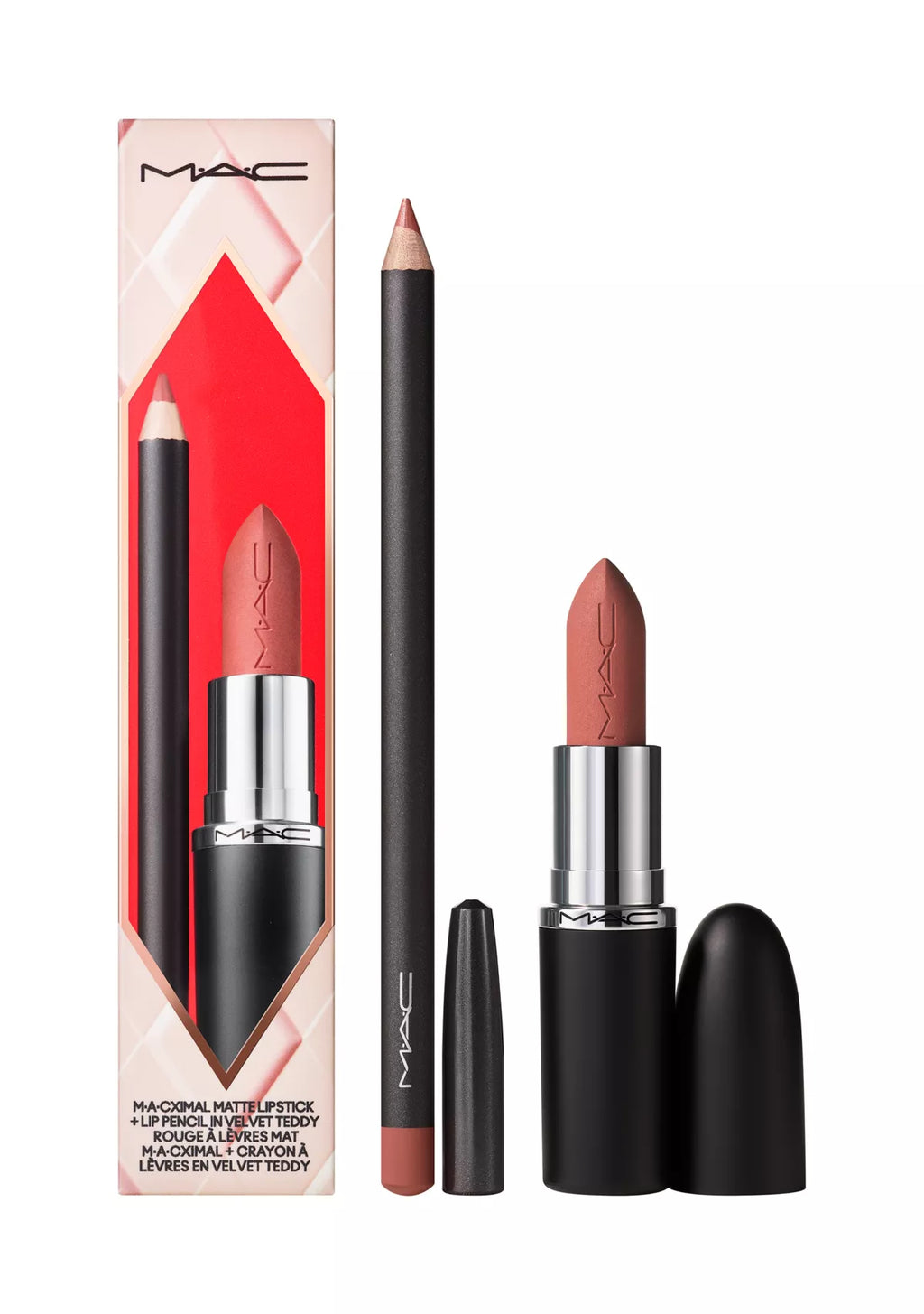 MAC Velvet Teddy Lipstick + Lip Pencil Set –  Velvet Teddy