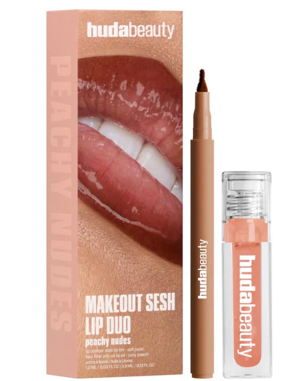 HudaBeauty Make Out Sesh Lip Stain and Lip Gloss Duos