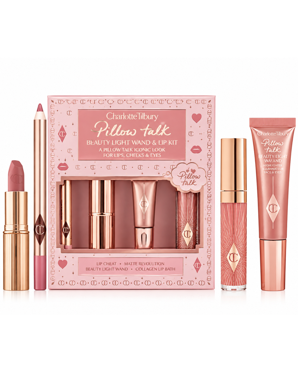 CHARLOTTE TILBURY Pillow Talk Beautifying Lip & Cheek Secrets Set