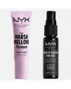 NYX PROFESSIONAL MAKEUP Marshmellow Smoothing Primer + Makeup Setting Spray, Matte Finish (2-Pack)