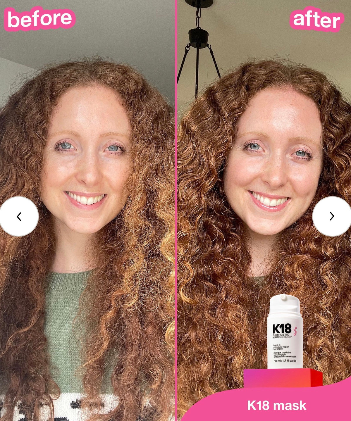K18 leave-in molecular repair hair mask