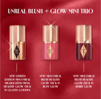 Charlotte Tilbury Mini Unreal Blush + Glow Trio