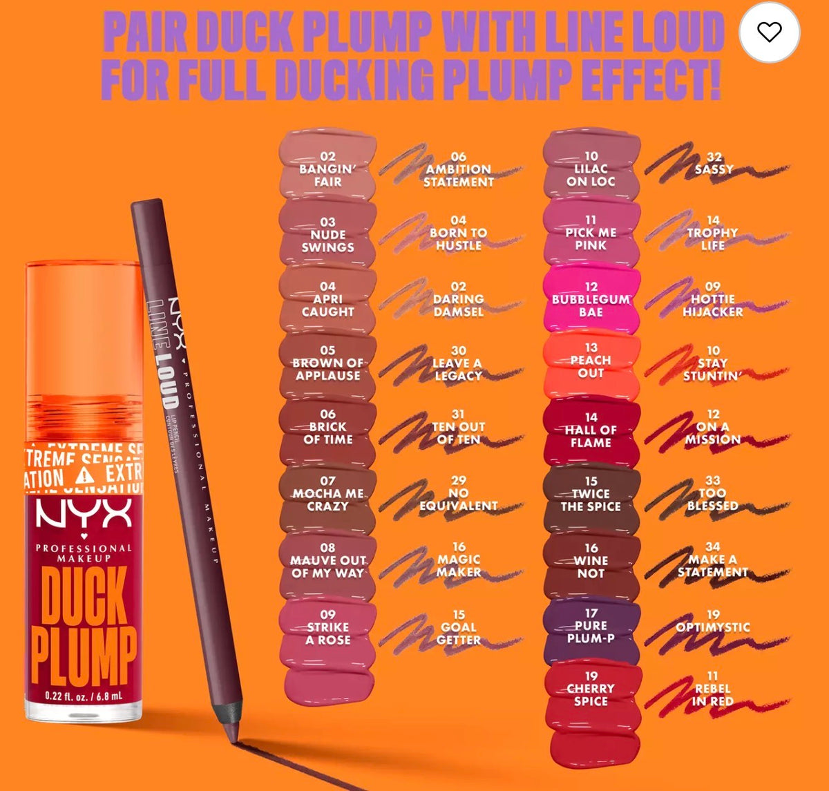 NYX DUCK PLUMP HIGH PIGMENT PLUMPING LIP GLOSS