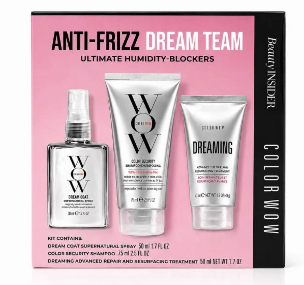 Color Wow Anti-Frizz Dream Team Ultimate Humidity-Blockers 3 Piece Set