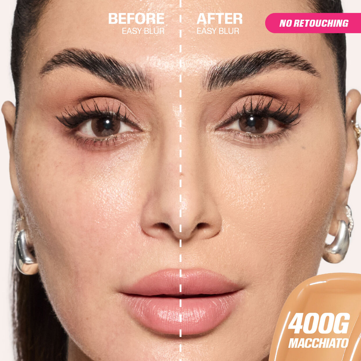 Hudabeauty Easy Blur Natural Airbrush Foundation with Niacinamide