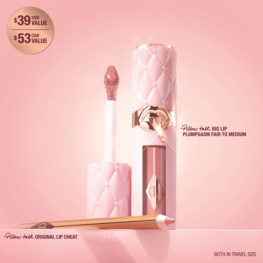 Charlotte Tilbury 
Mini Pillow Talk Plumpgasm Lip Liner and Lip Gloss Set