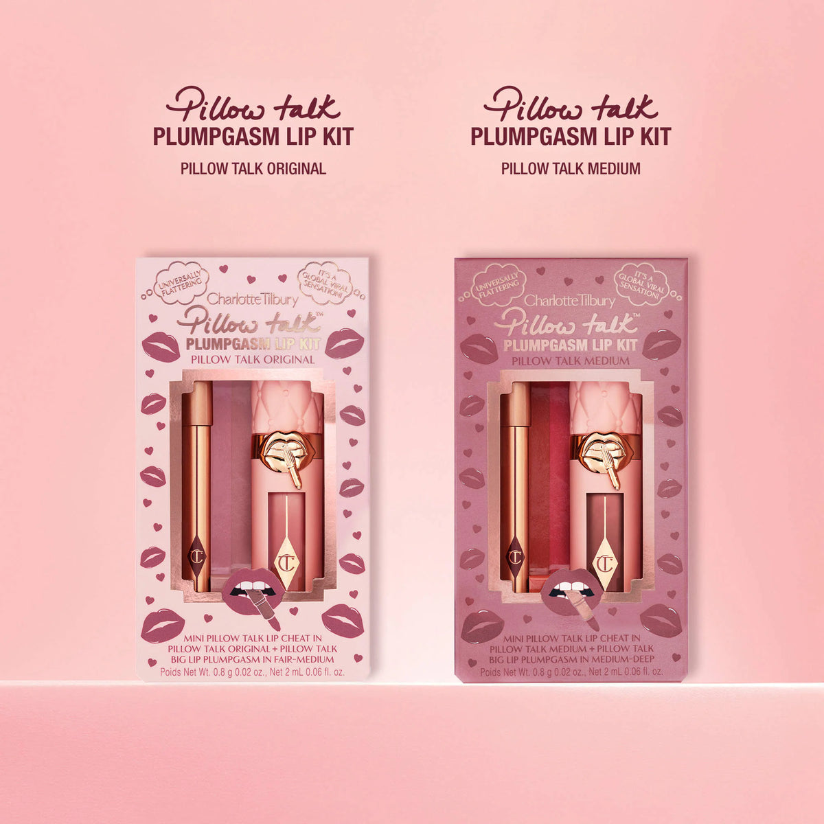 Charlotte Tilbury 
Mini Pillow Talk Plumpgasm Lip Liner and Lip Gloss Set