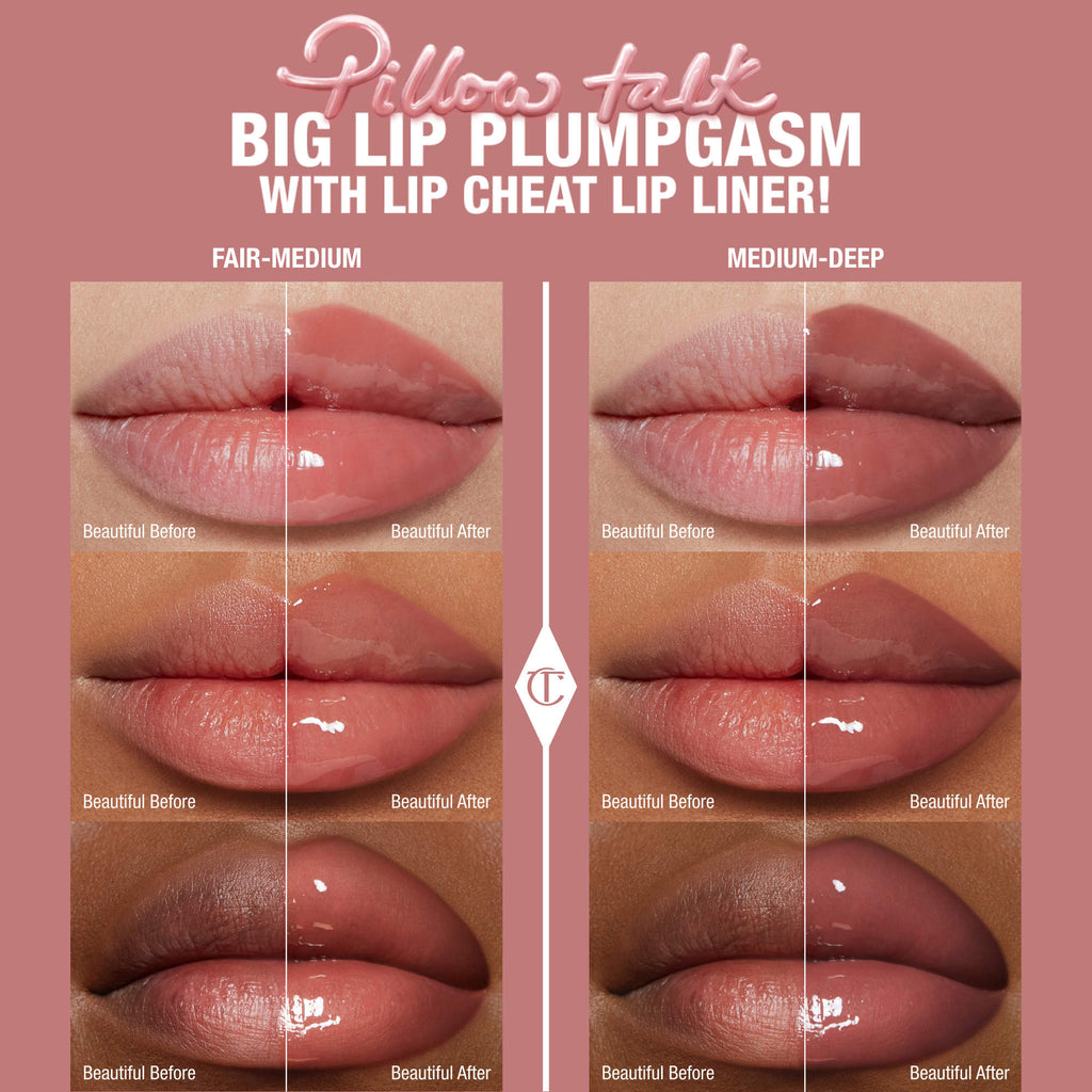 Charlotte Tilbury 
Mini Pillow Talk Plumpgasm Lip Liner and Lip Gloss Set