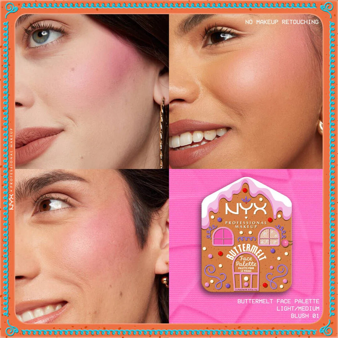 NYX Holiday Buttermelt Face Palette