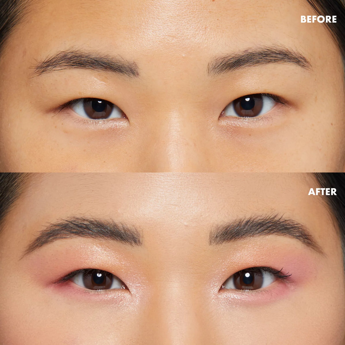 The Brow Glue – before & after on brows