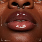 Butter Gloss Clear on lips