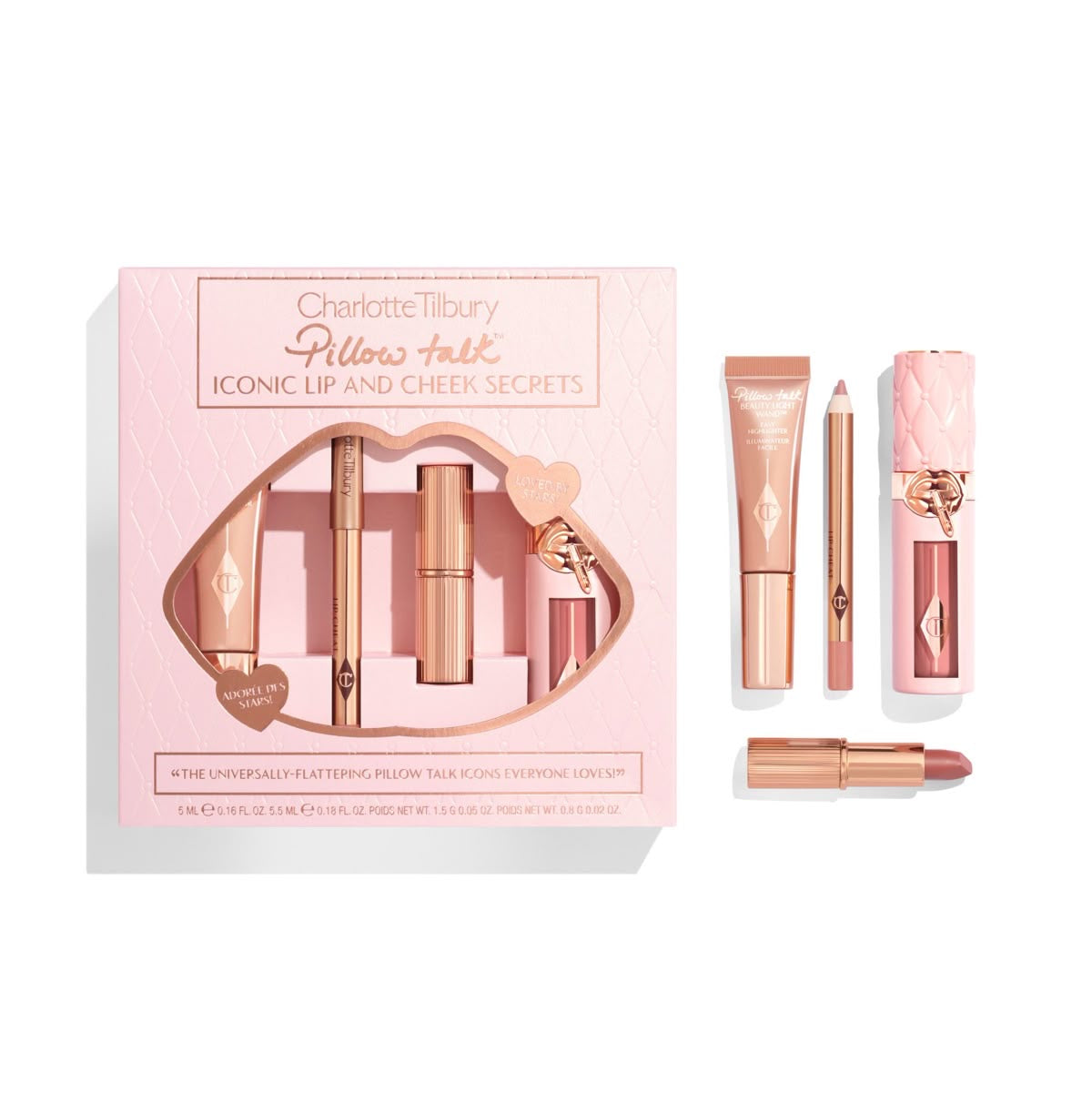 Charlotte Tilbury Pillow Talk Iconic Lip & Cheek Secrets Set