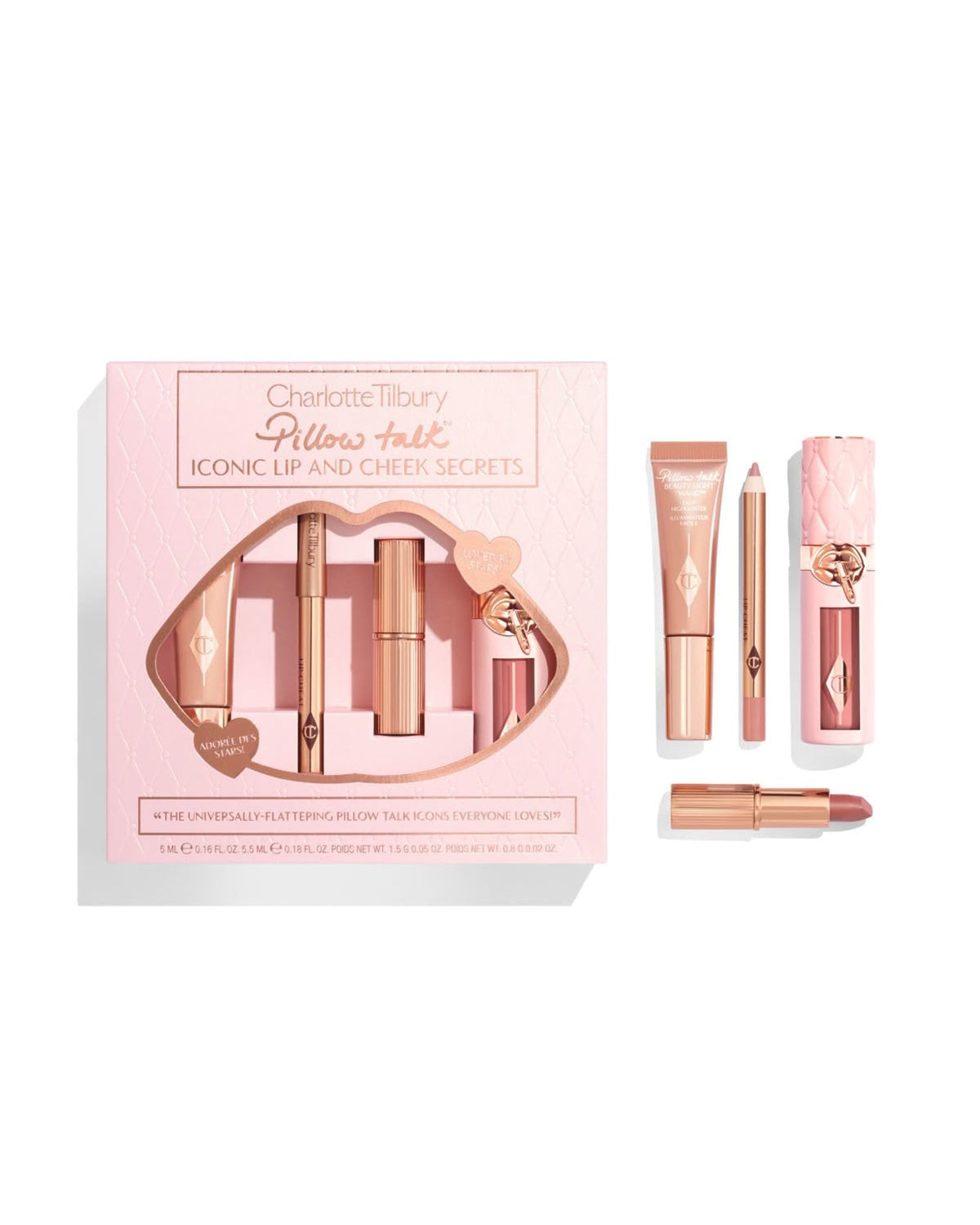 Charlotte Tilbury Pillow Talk Iconic Lip & Cheek Secrets Set