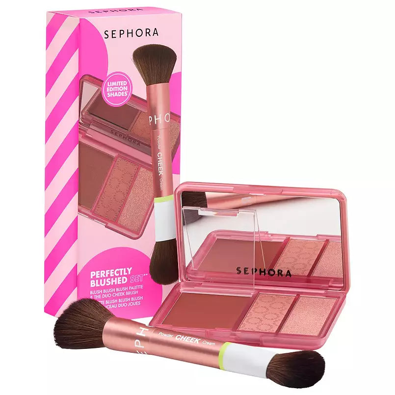 Sephora Perfectly Blushed Makeup Blush and Brush Set