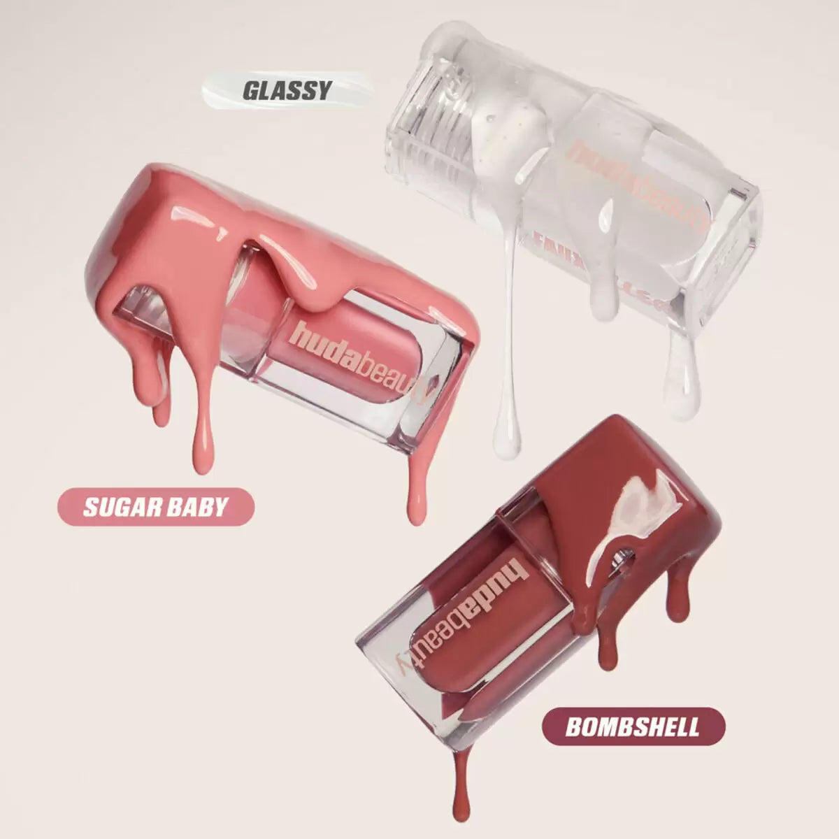 HUDA BEAUTY Glossiest Gloss Trio